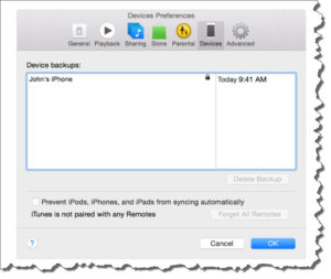 Preferencias de iTunes